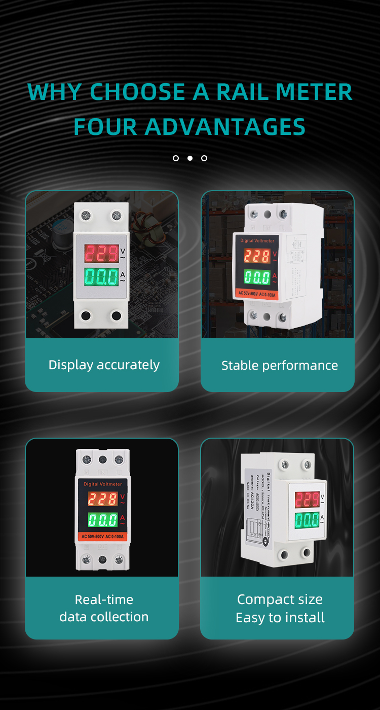 Guide rail AC intelligent digital display meter details (3)