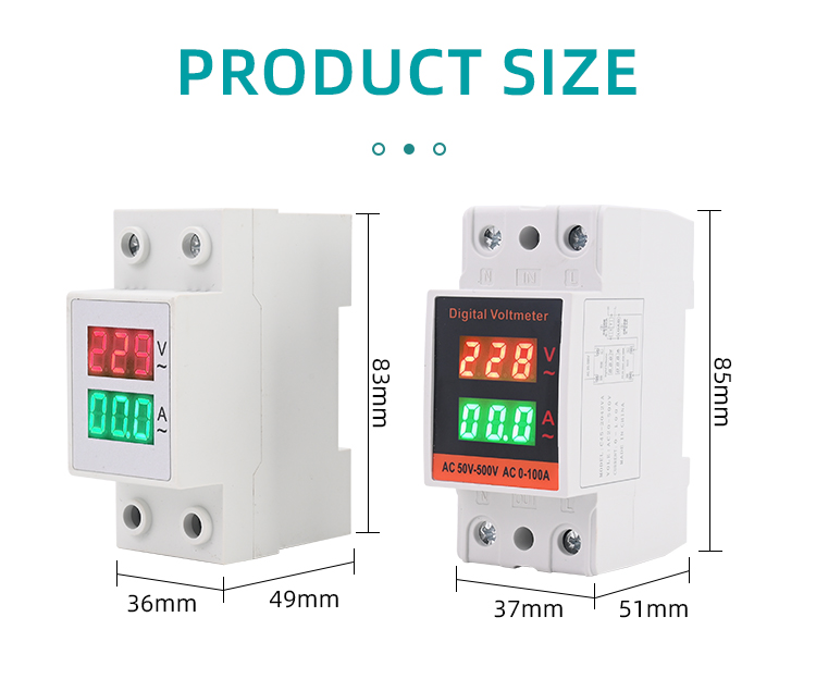 Guide rail AC intelligent digital display meter details (5)