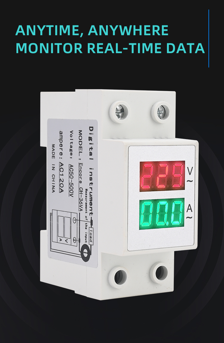 Guide rail AC intelligent digital display meter details (7)