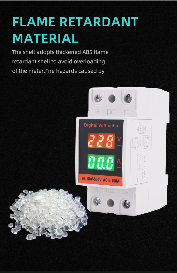 Guide rail AC intelligent digital display meter details (8)