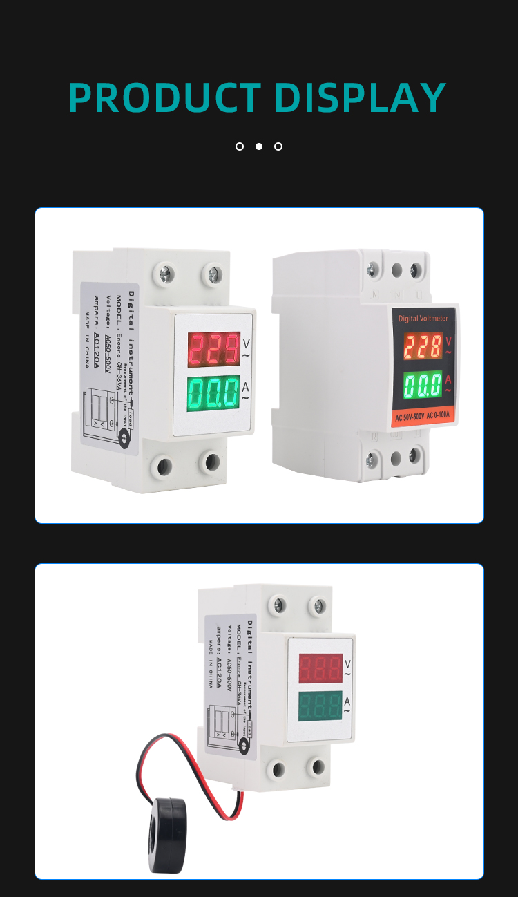 Guide rail AC intelligent digital display meter details (9)
