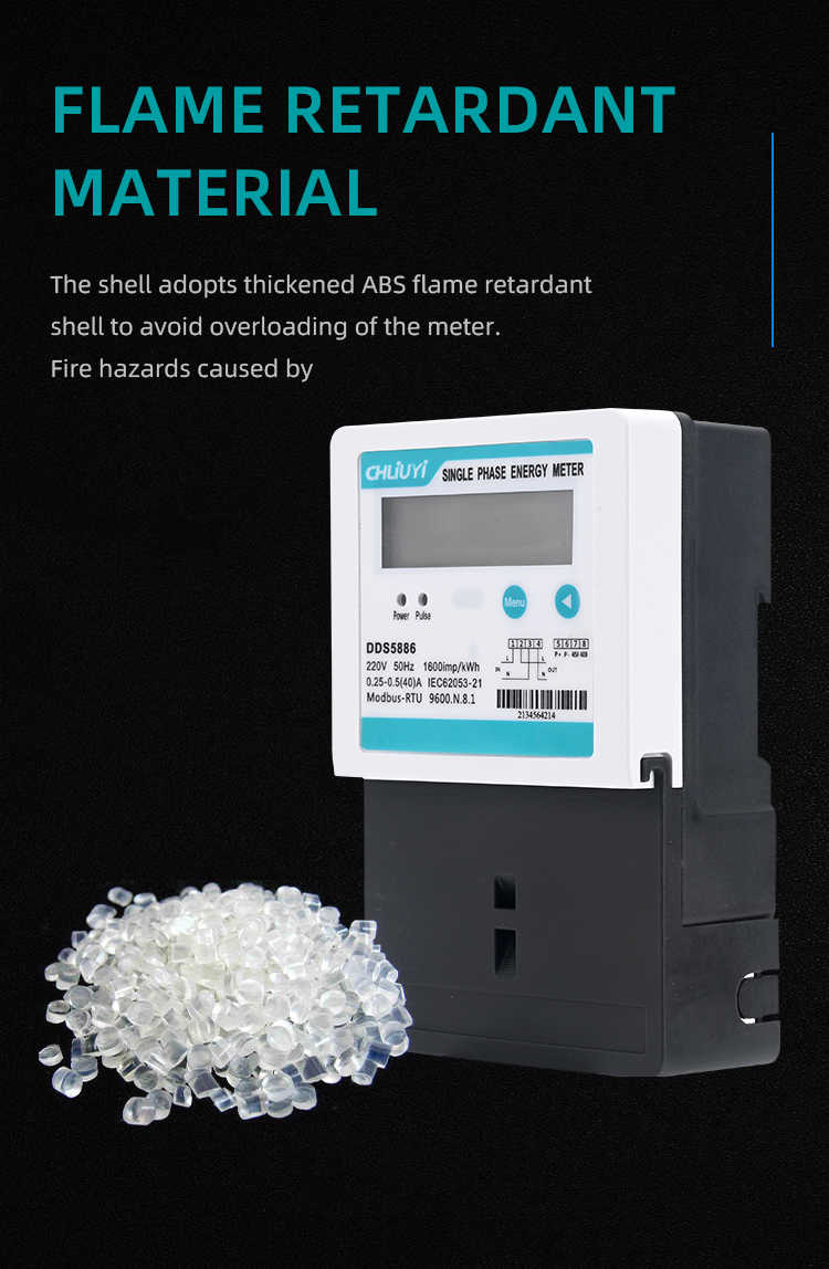 Single-Phase Kunlun 485 Electric Meter With Large Tail Cover (7)