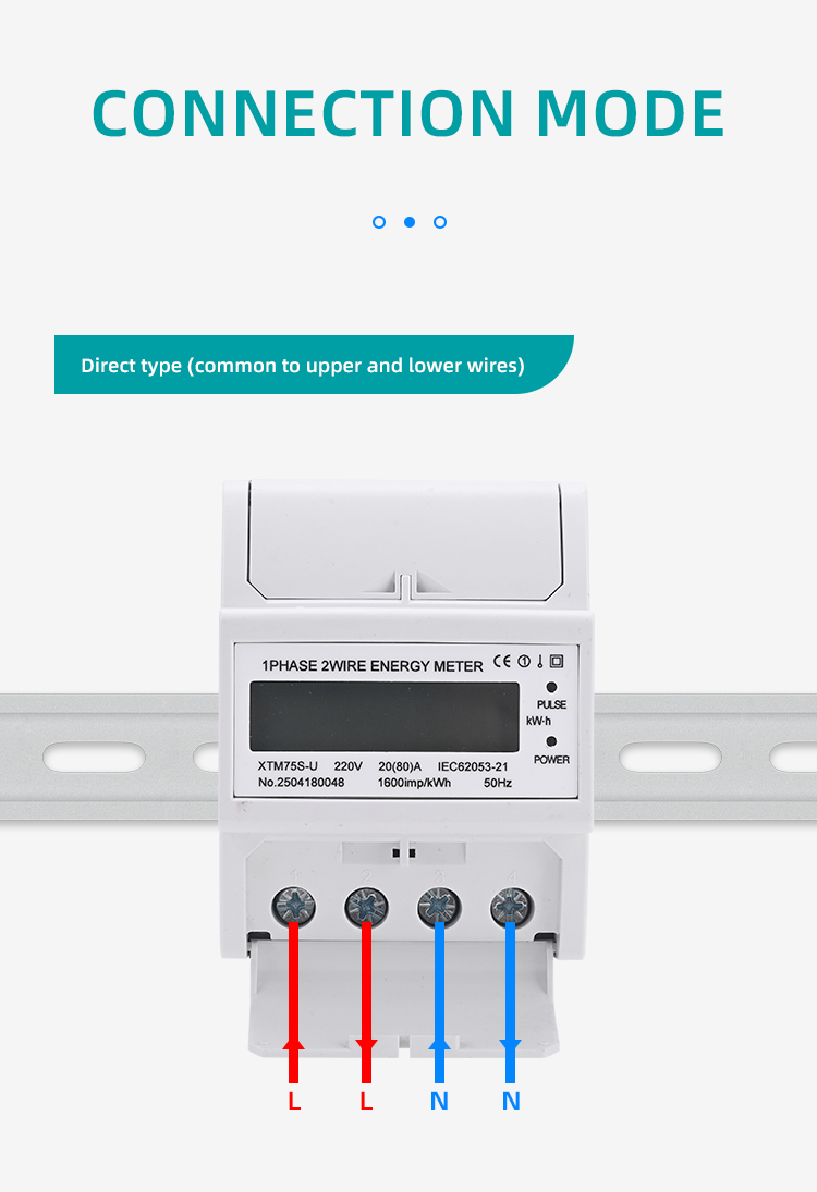 Single-Phase Two-Wire Energy Meter descripiton (8)
