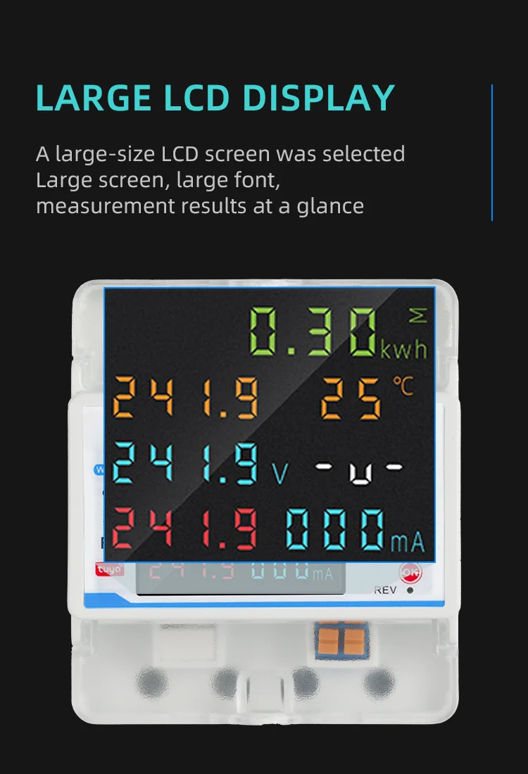 380V 100A Tuya WiFi Smart Four Pole Plastic Circuit Breaker (10)