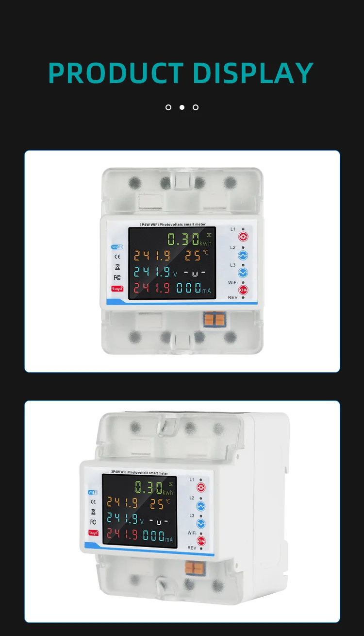 380V 100A Tuya WiFi Smart Four Pole Plastic Circuit Breaker (16)
