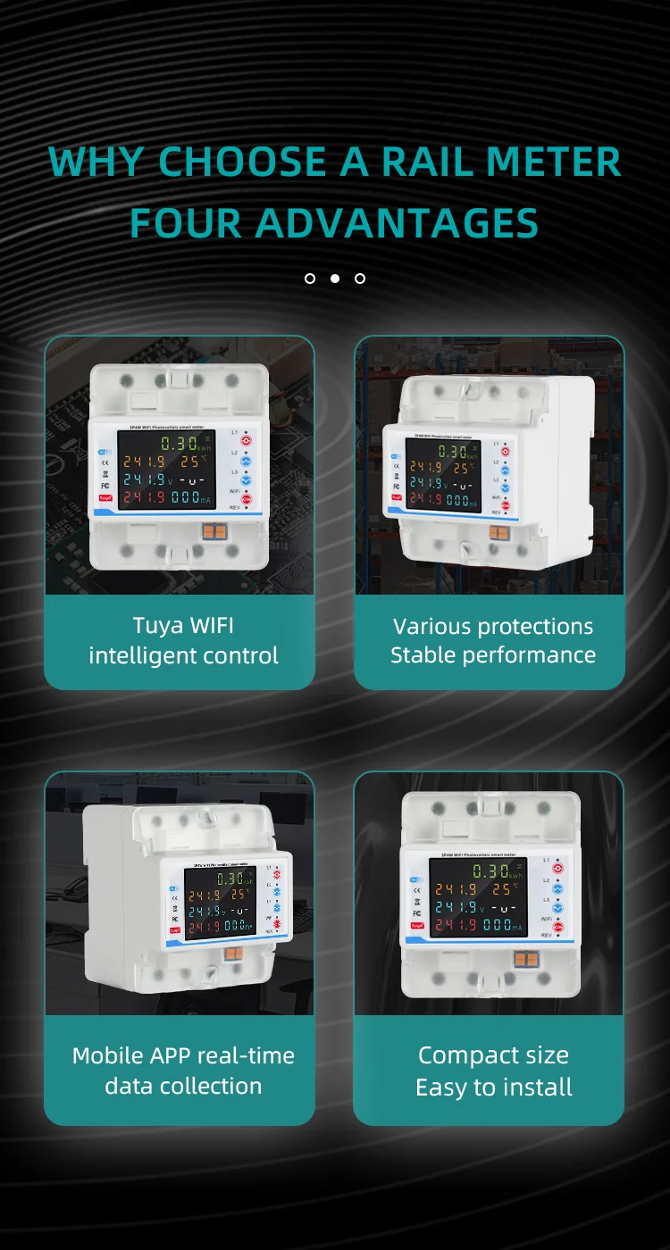 380V 100A Tuya WiFi Smart Four Pole Plastic Circuit Breaker (6)