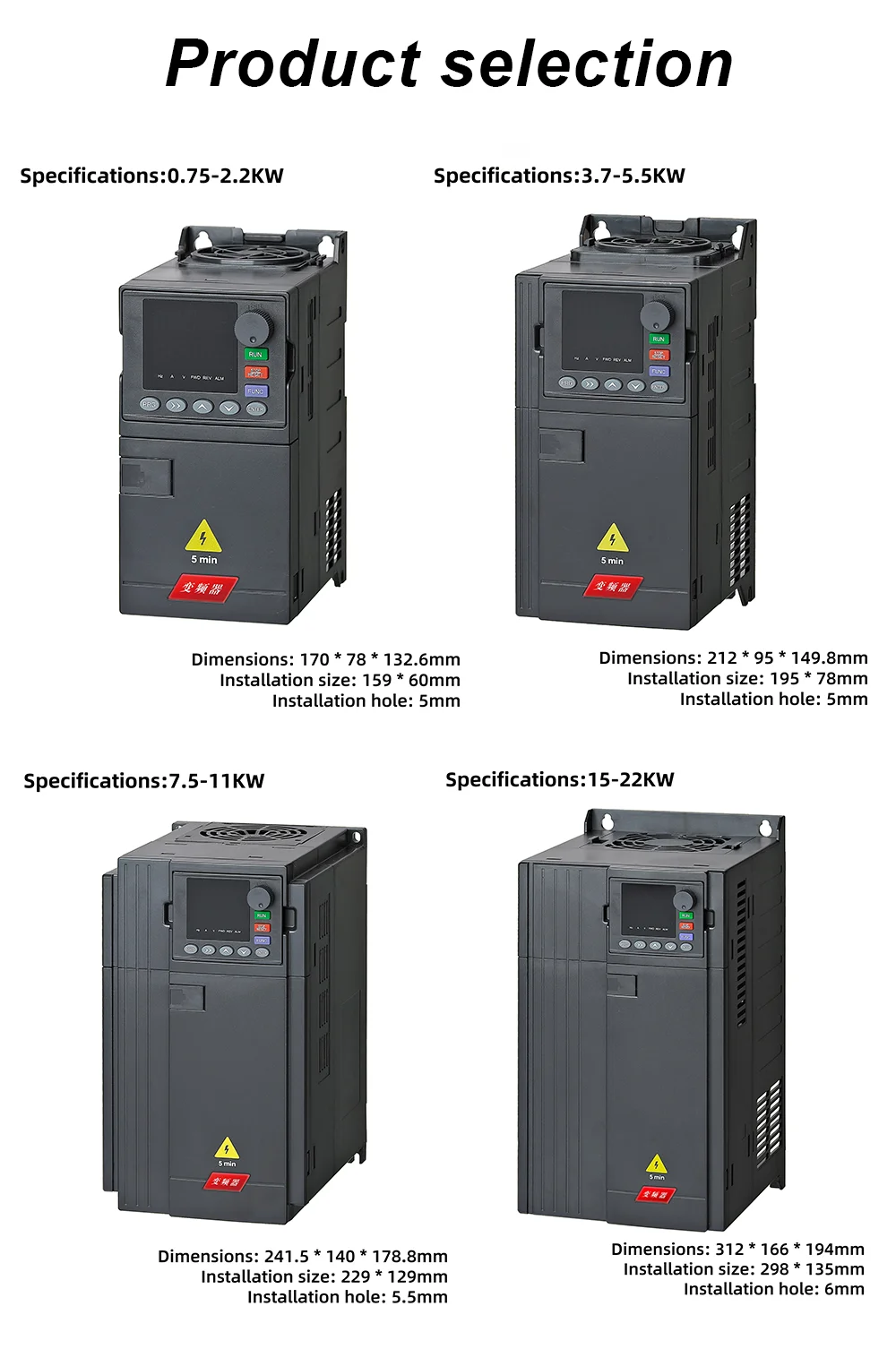 High efficiency single phase variable frequency inverter power supply (15)
