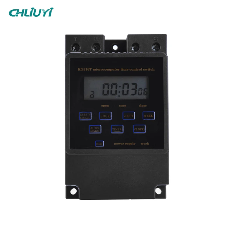 KG316T black Digital Rail-mounted Timing Switch