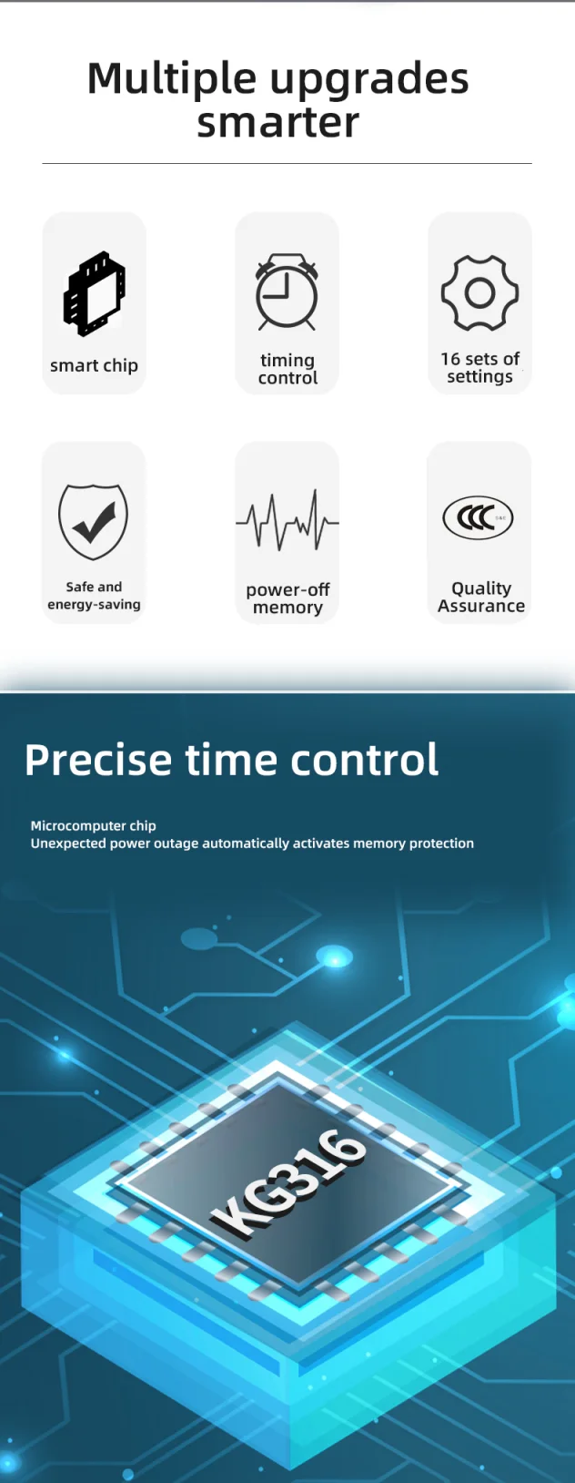 KG316T Battery powered Safety System Digital Rail mounted Timing Switch (2)