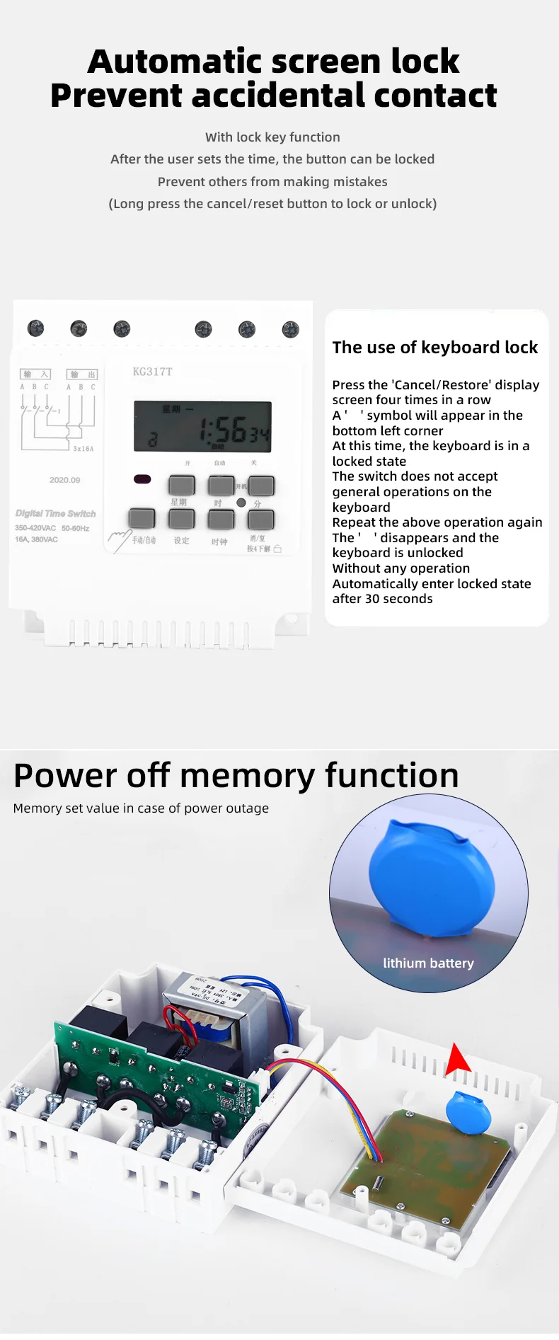 KG317T Battery powered Programmable Electronic Timing Switch (3)