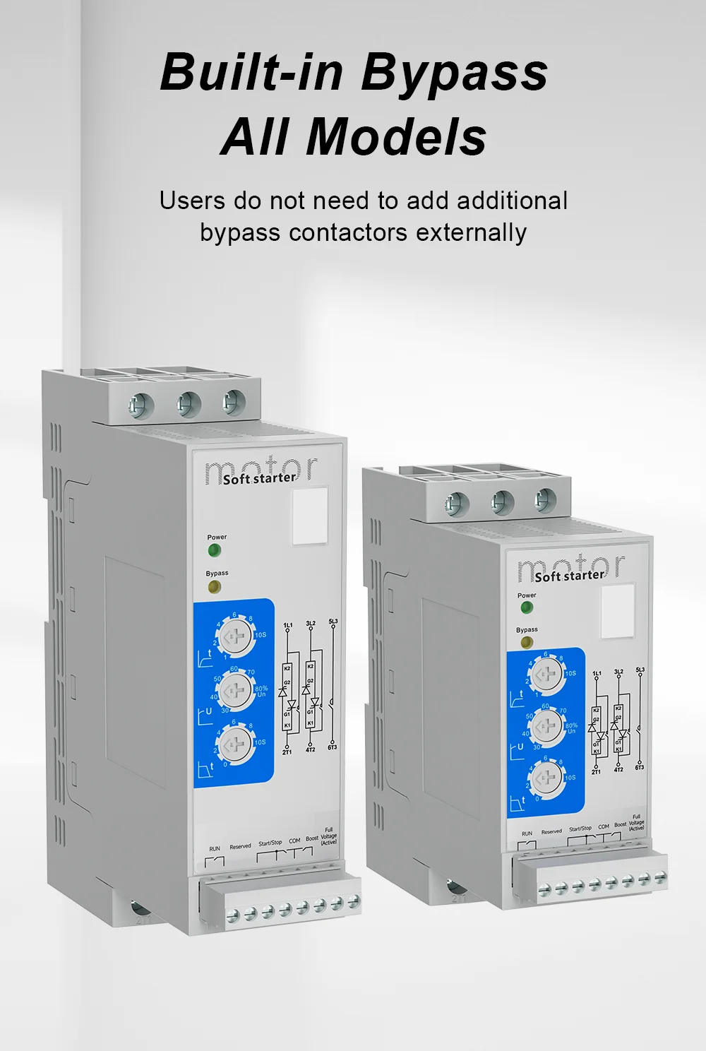 LYR S soft starter has an internal bypass switch (3)
