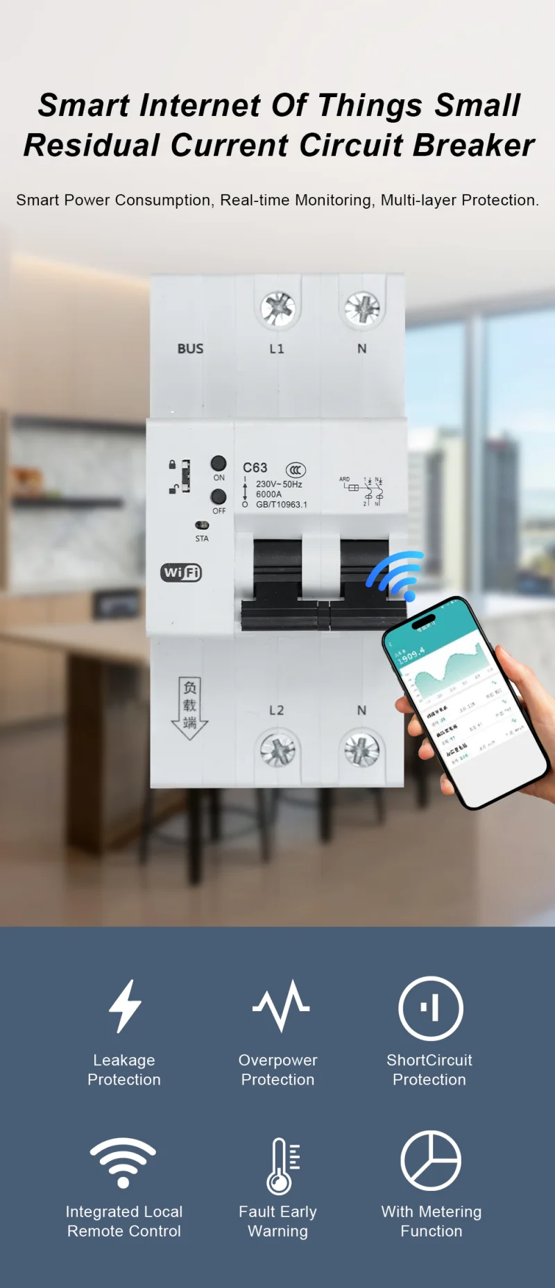 Plastic Intelligent Miniature Circuit Breaker (1)