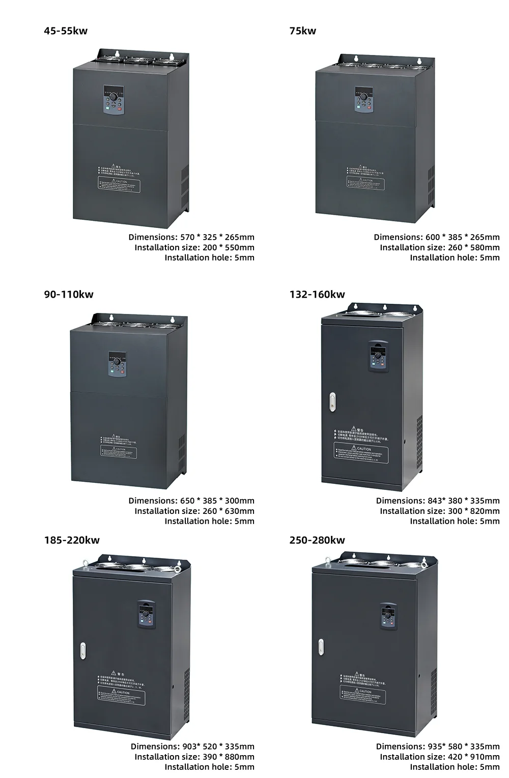 Three phase power supply inverter 380V VFD PID control variable frequency drive controller motor (15)
