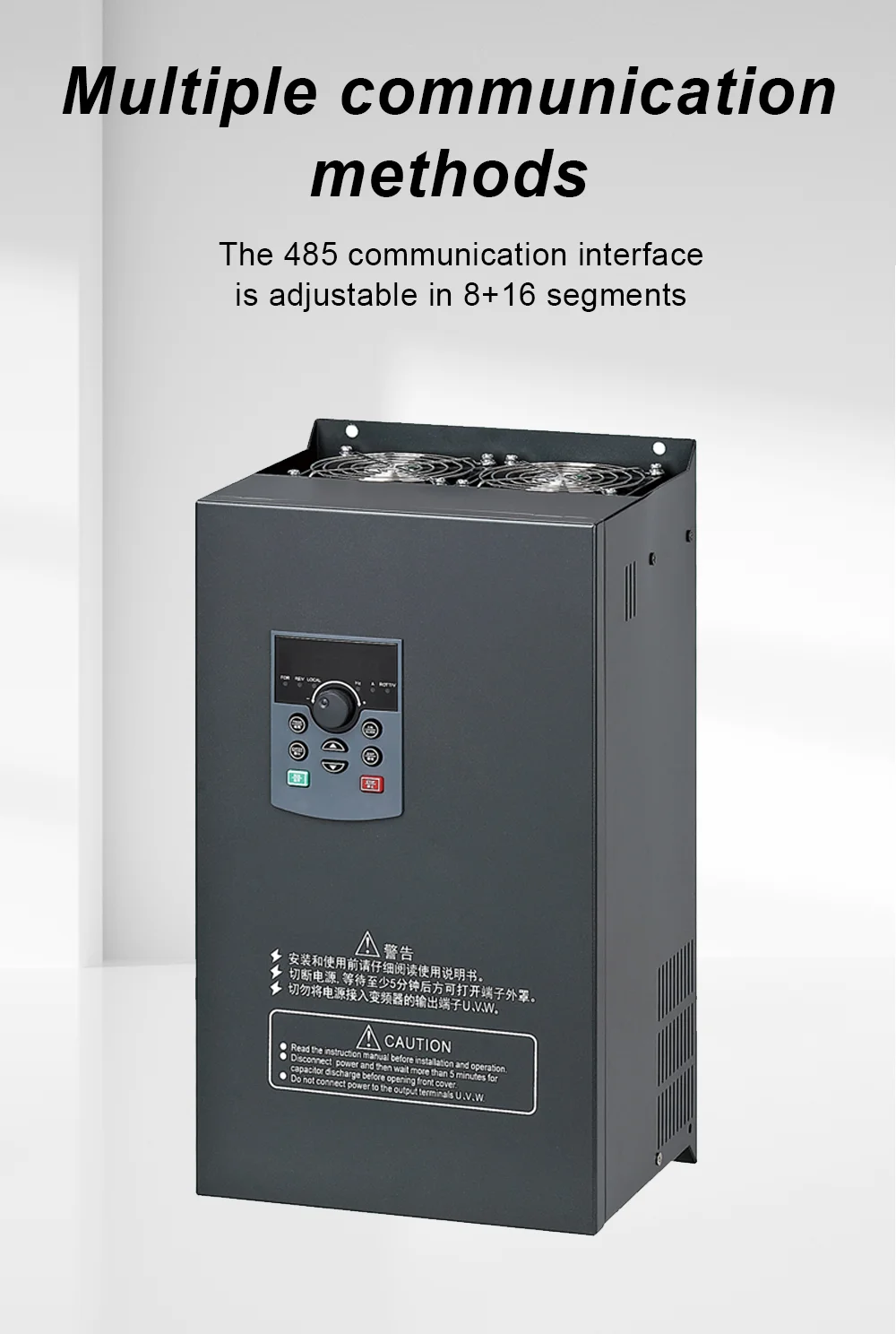 Three phase power supply inverter 380V VFD PID control variable frequency drive controller motor (8)