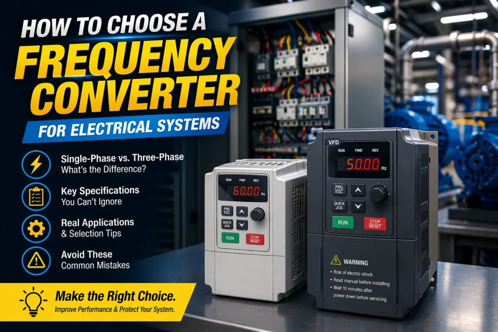 Frequency Converter Basics for Electrical System Design