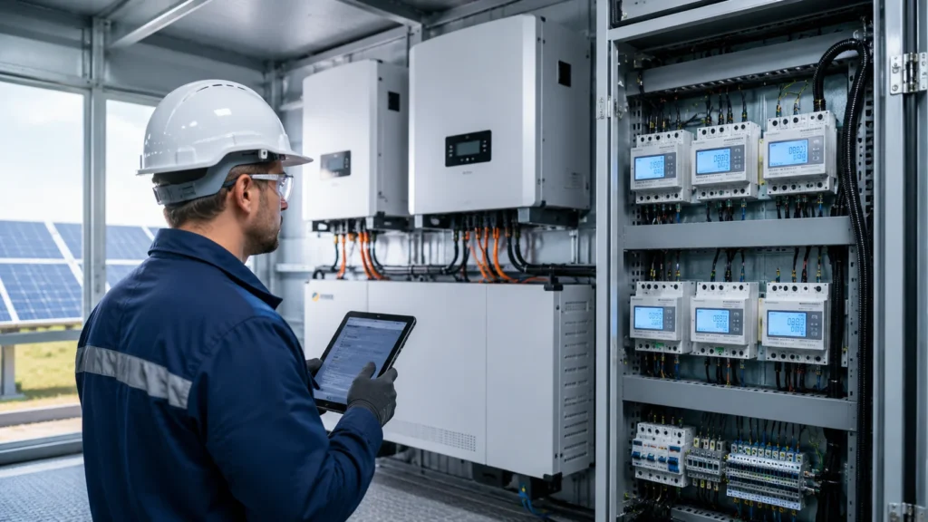 industrial energy meter solar energy monitoring